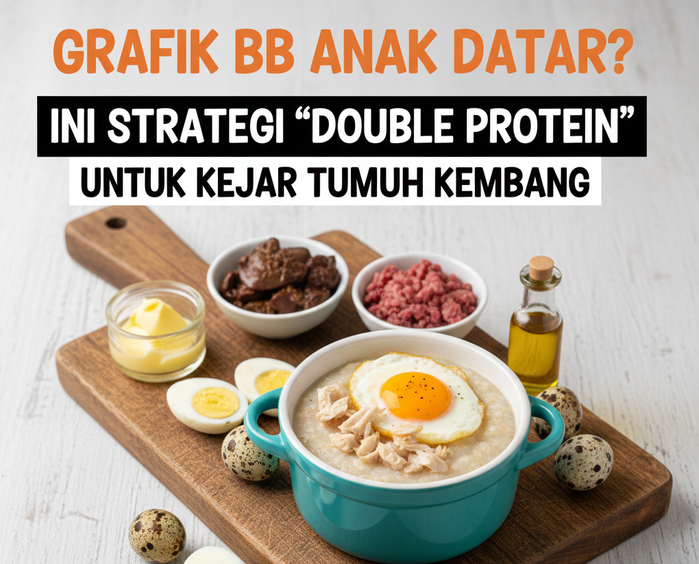 Grafik Bb Anak Datar? Ini Strategi "Double Protein" Untuk Kejar Tumbuh Kembang